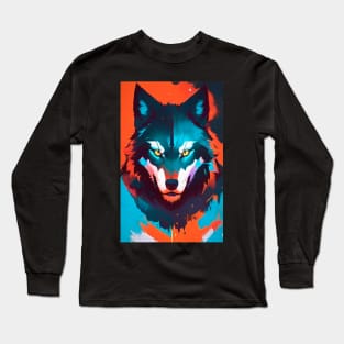 Abstract Wolf Long Sleeve T-Shirt